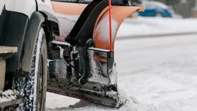 Snowplow close up