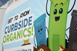 Curbside Organics Truck with decal