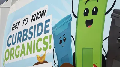 Curbside Organics Truck with decal