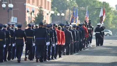 LFES Fallen Firefighter Memorial Parade march