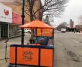 Downtown Lethbridge Orange Parklet at Umami