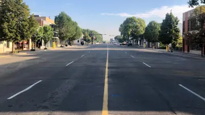 7 Street South downtown empty street summer