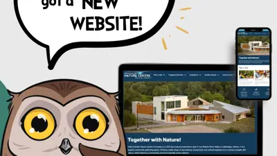 Helen Schuler Nature Centre new website owl graphic
