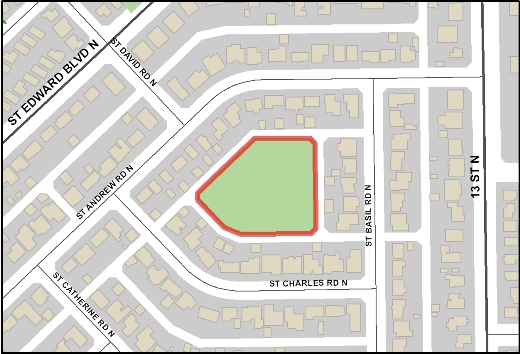 St Basils Park Map