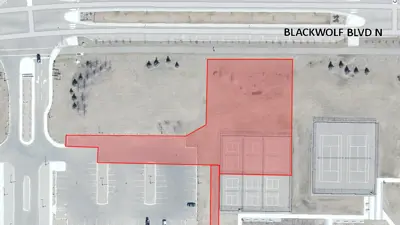 proposed pickleball courts in Legacy map
