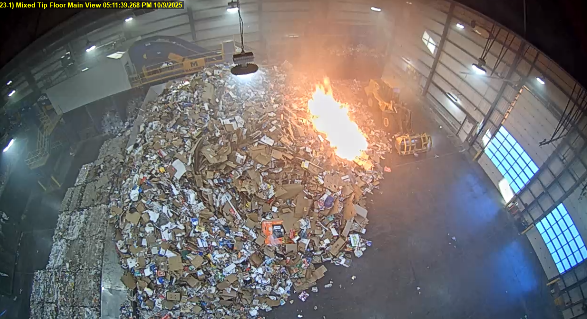 Material Recovery Facility fire