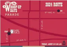 Whoop Up Days Parade Route 2024