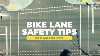 Bike Lane Tips for Motorists graphic