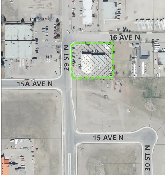 Bylaw 6401 Map - 2910 16 Ave N aerial