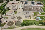 Water Treatment Plant aerial view