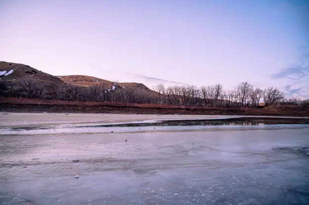 River bottom winter