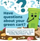 Green Cart Open house graphic