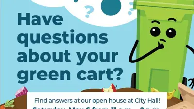Green Cart Open house graphic