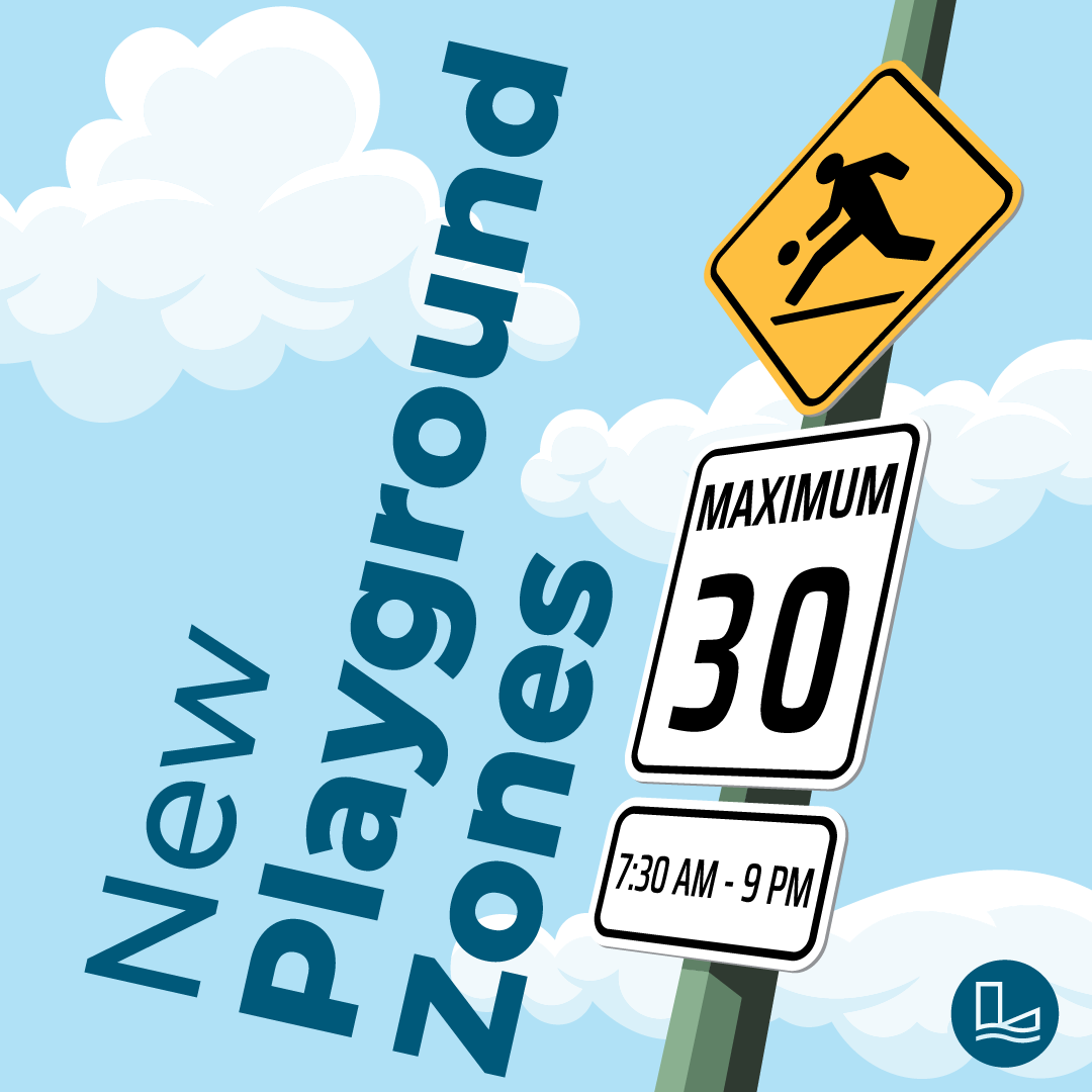 New Playground Zone Signs