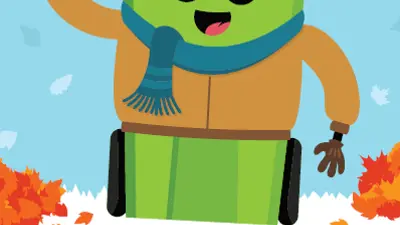 Bi weekly green cart collection for winter graphic