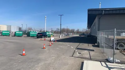 Yard Waste Site drive up bins