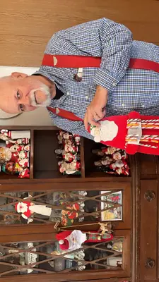 Ken Orich with Christmas collection