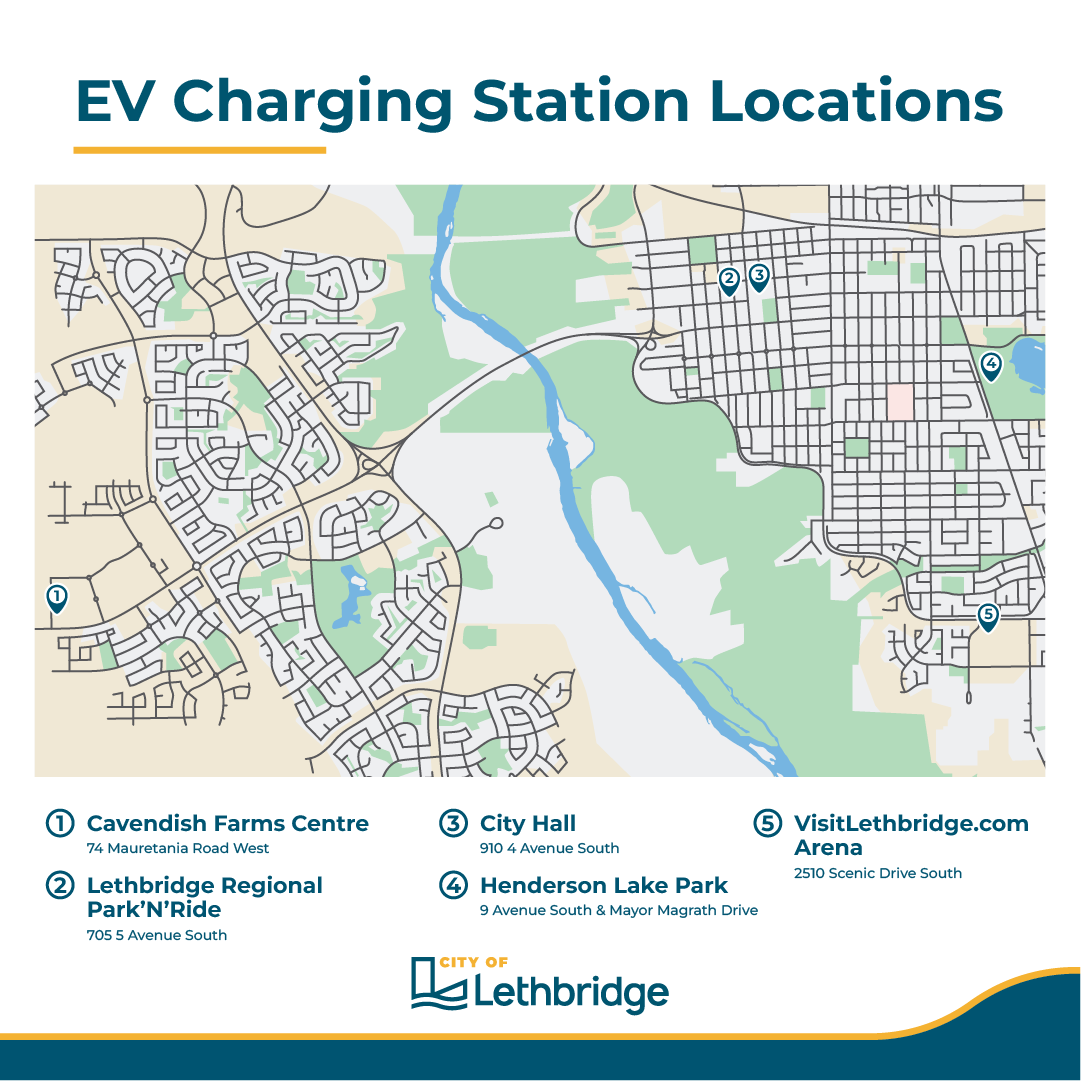 EV charging station map