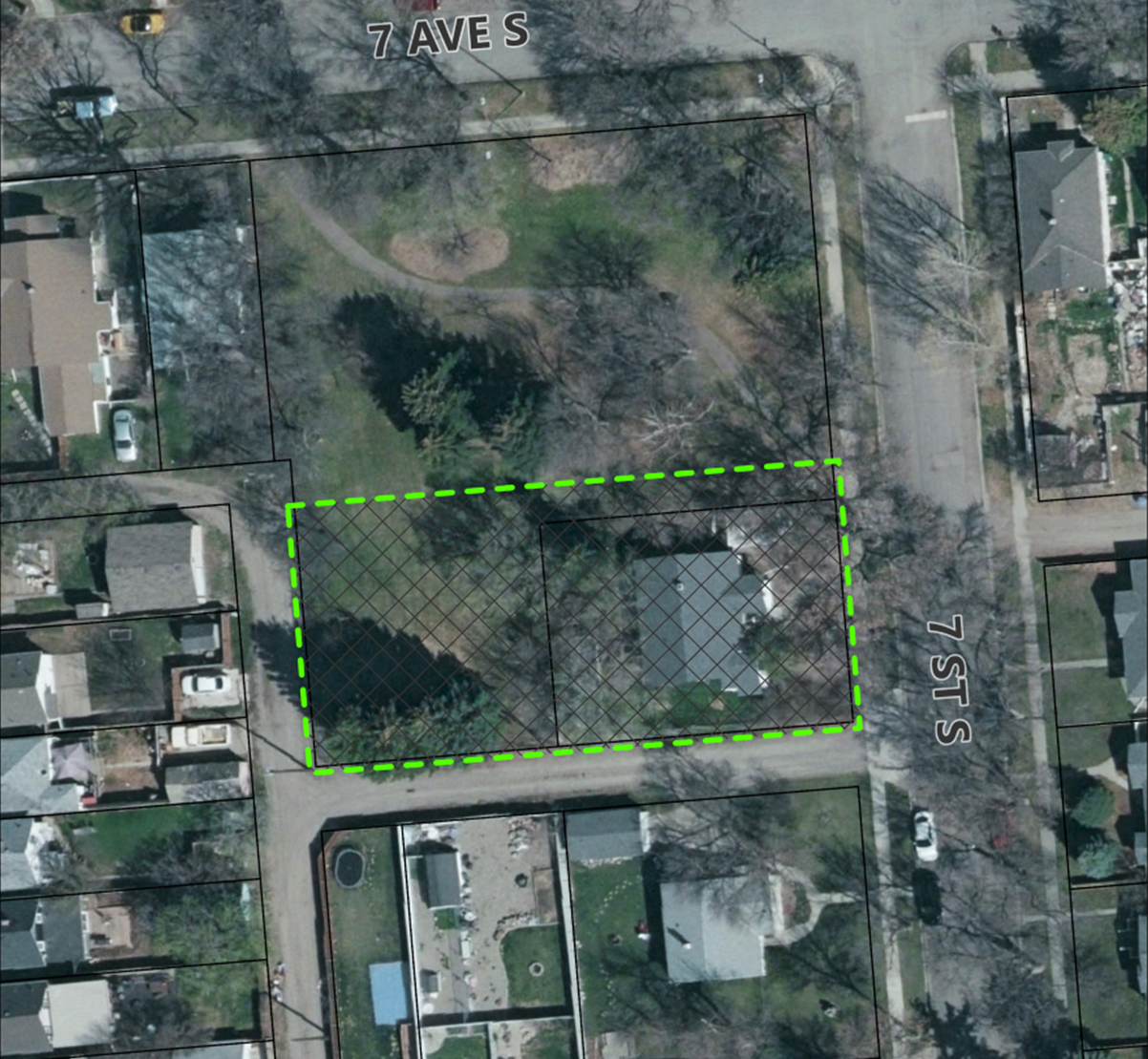 Image of Bylaw 6438 - 714-7 Street South and a portion of 620-7 Avenue South