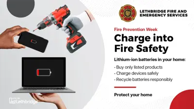 'Charge into Fire Safety' during Fire Prevention Week, October 5-11, 2025
