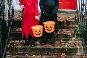 Halloween trick or treaters