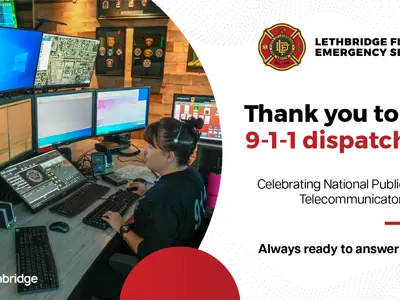 National Public Safety Telecommunicators Week recognizes Lethbridge’s 9-1-1 professionals 