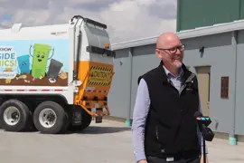 Organics grand opening Mayor Hyggen