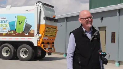 Organics grand opening Mayor Hyggen