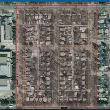 Outage highlighted map area