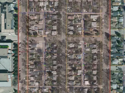 Outage highlighted map area