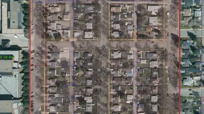 Outage highlighted map area