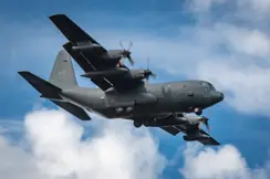 Canada plane in flight