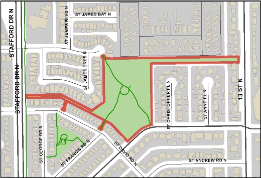 St Edward Park Map