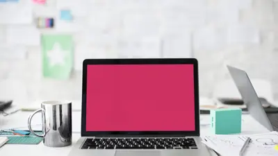 Mac Book Apple computer red screen