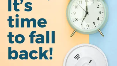 Fall back clock and smoke detector reminder