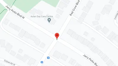 Red Crow and Jerry Potts map