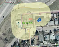 Power Outage marked area Sept 21 2023