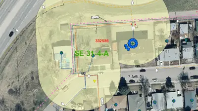 Power Outage marked area Sept 21 2023