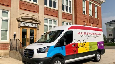 Galt Museum Van in front of Galt