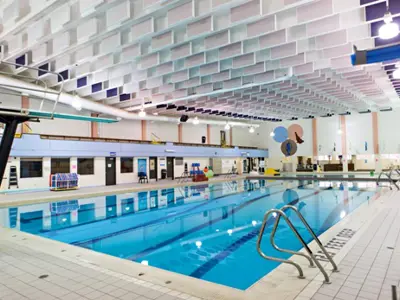 Stan Siwik Pool lane swim diving board