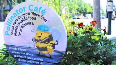 Pollinator Cafe sign