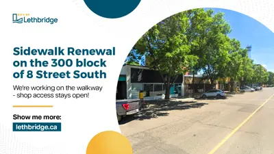 8 Street South sidewalk renewal 