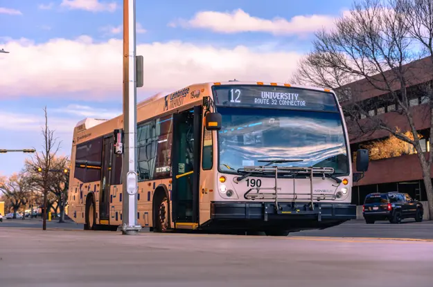 Transit Bus Stop Downtown