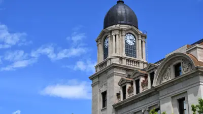 Downtown Clock Tower Post Office Building
