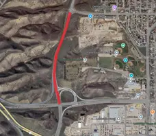 Scenic Dr closure map